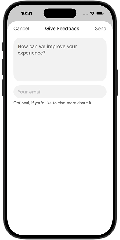 GolVazhe's feedback form