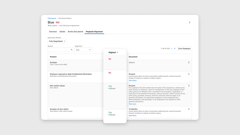 Playbook Alignment Reports